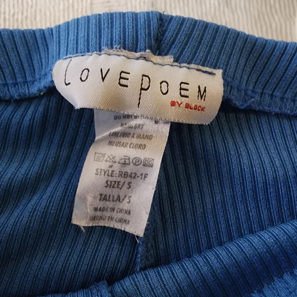 Blue Boot Cut Flare Pants - Picture 2 of 2